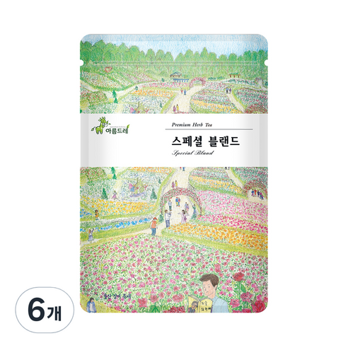 아름드레 프리미엄 삼각티백 스페셜 블랜드 허브차, 1.1g, 25개입, 6개