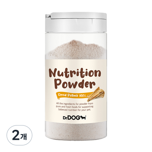 닥터독 강아지 영양 파우더 간식, 황태, 70g, 2개