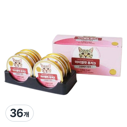 아이엠캣 고양이 퓨처3 습식사료, 30g, 36개, 치킨(크랜베리 함유)
