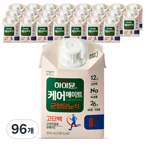하이뮨 케어메이트 균형당뇨식, 200ml, 96개