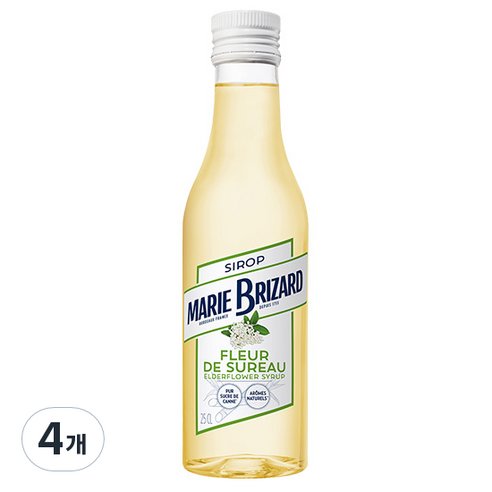 마리브리자드 엘더플라워 시럽, 250ml, 4개