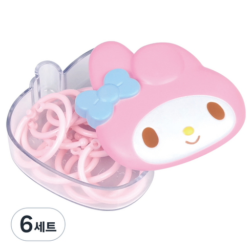 바이하츠 마이멜로디 플라스틱 카드링 중 15p 세트, 24mm, 6세트