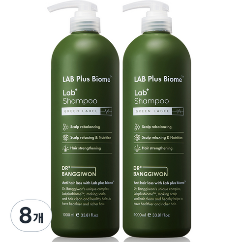 닥터방기원 랩플러스 바이옴 탈모샴푸 그린라벨, 8개, 1000ml