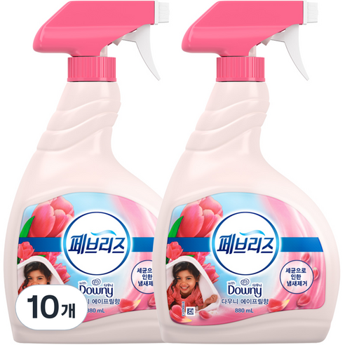 페브리즈 섬유탈취제 다우니 에이프릴향 본품, 880ml, 10개
