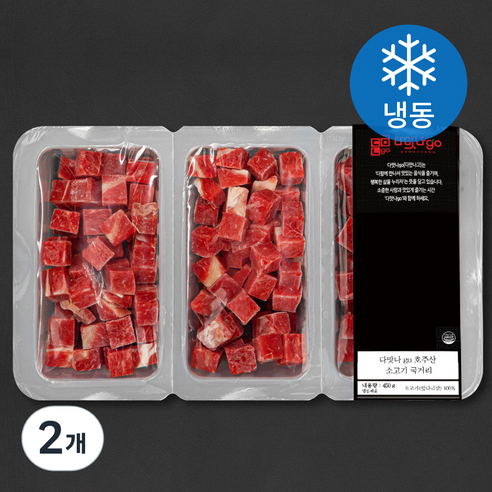다맛나go 호주산 소고기 국거리용 (냉동), 450g, 2개
