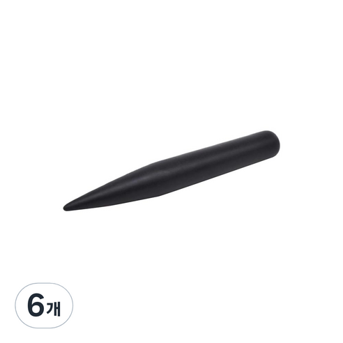 라이프포인트 괄사 지압 마사지기, 6개, 블랙(펜형)