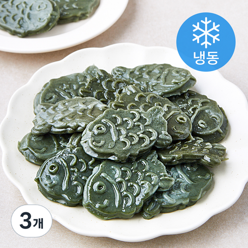 키친고메 굳지않는 쑥 붕어떡 (냉동), 500g, 3개