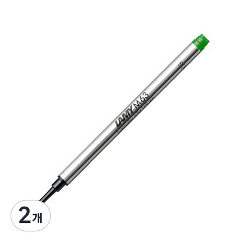 LAMY 캡있는 수성펜용 리필심 1.0mm, 그린, 2개