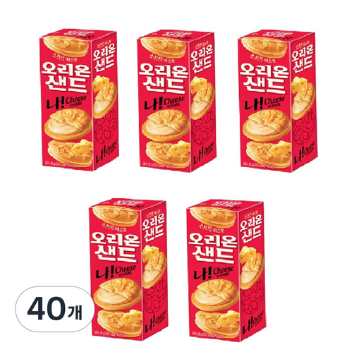 오리온 나 샌드과자, 58g, 40개
