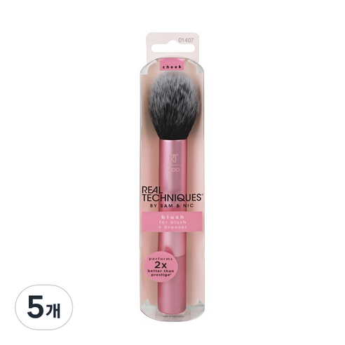 리얼테크닉 블러쉬 브러쉬, Pink, 5개