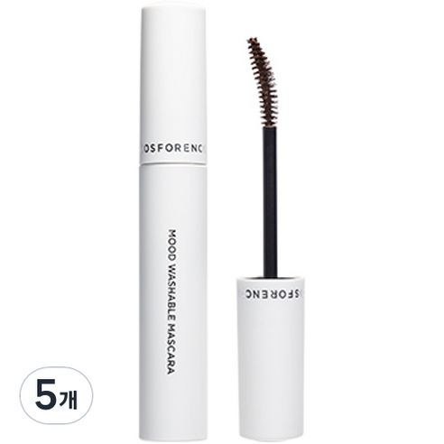 포렌코즈 무드 워셔블 마스카라 롱앤컬 8g, 02 코지브라운, 5개