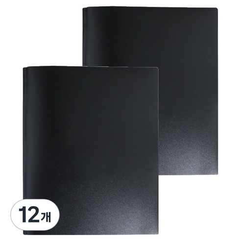 덴빌리어 편리한 파일 23.5 x 29.3 cm, 블랙, 12개