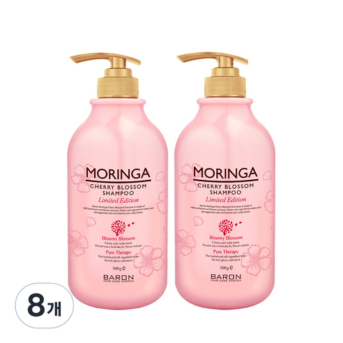 바론 모링가 체리블라썸 샴푸, 500g, 8개
