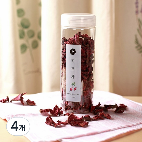 아름다운정성 비트차 건조 말린 비트, 130g, 1개입, 4개