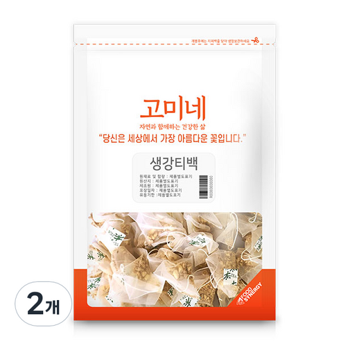 고미네 생강 티백, 1g, 50개입, 2개