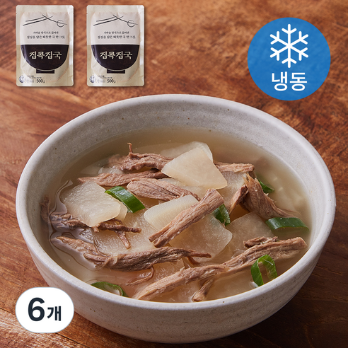 집콕집국 소고기무국 (냉동), 500g, 6개
