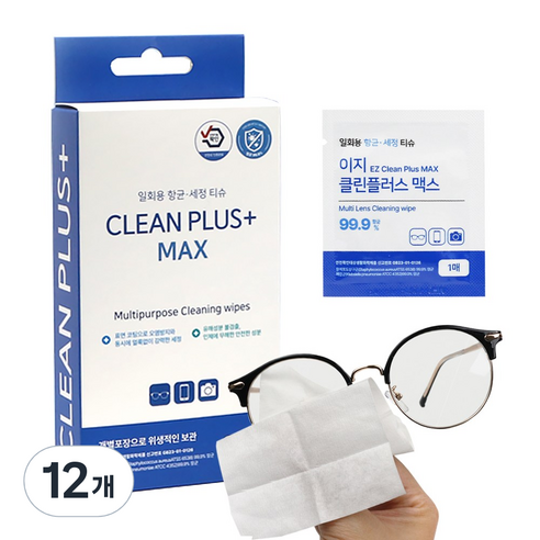 이지클린플러스 다용도 항균세정 티슈 30p, 12개