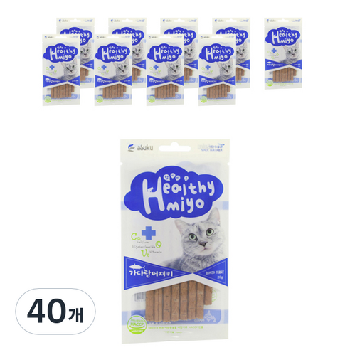 아스쿠 헬시묘 져키 20g, 가다랑어, 40개