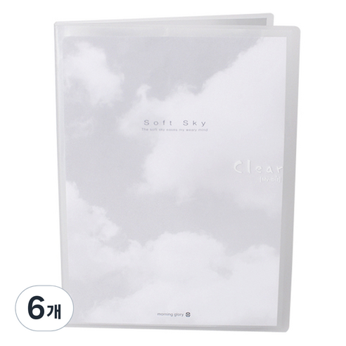 모닝글로리 마이비즈 클리어화일 A4 10p, 투명(79572), 6개
