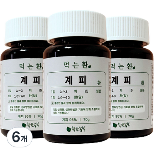 착한농부 계피환, 70g, 6개