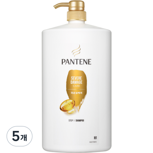 팬틴 극손상케어 샴푸, 1800ml, 5개