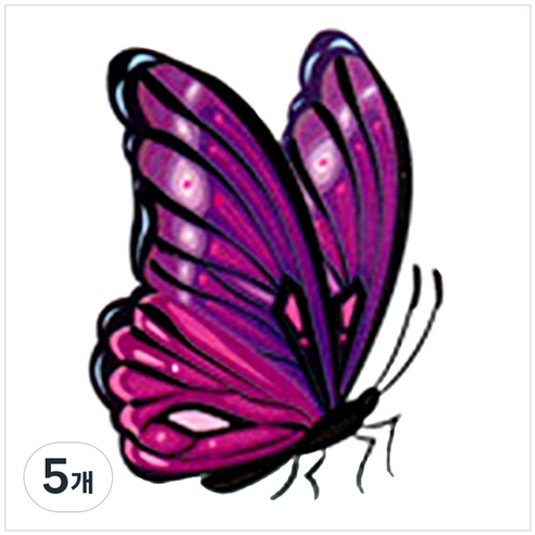 파티복닷컴 나비 웬디 타투 스티커, AC46, 5개