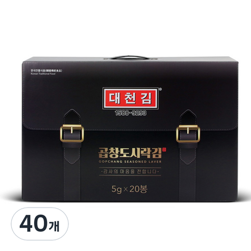 대천김 곱창 도시락김 5g, 40개