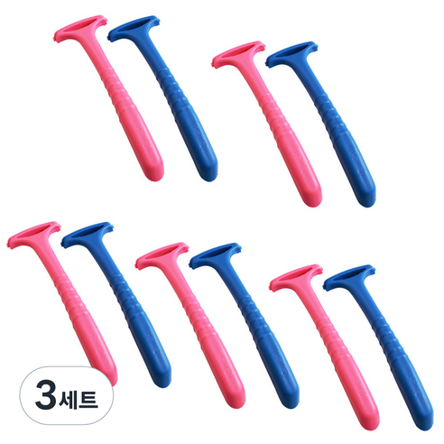 세븐스타 굳은살 면도기 블루 5p + 핑크 5p, 3세트