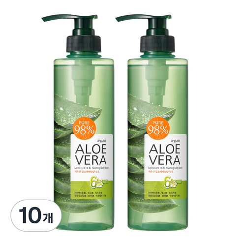 과일나라 알로에 수딩젤 바디워시, 500ml, 10개
