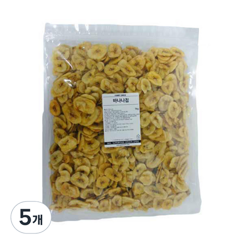 고미네 바나나칩, 1kg, 5개
