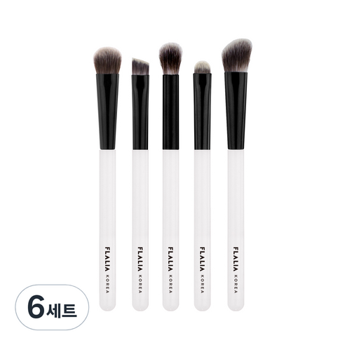 플라리아 미니 브러쉬 5종세트, 혼합 색상, 6세트