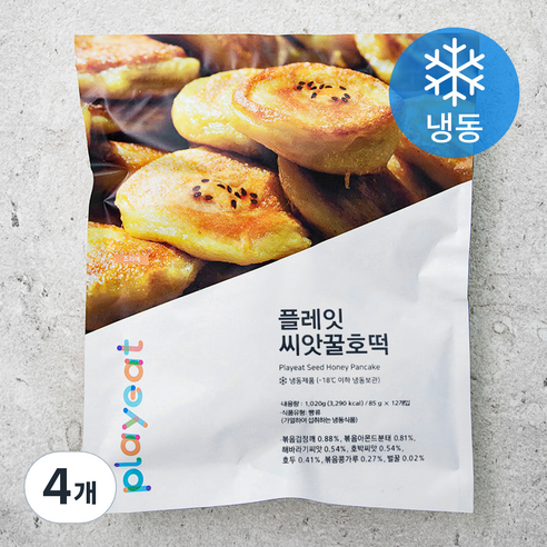 플레잇 씨앗 꿀호떡 (냉동), 1020g, 4개