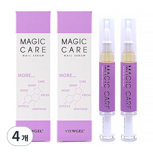 뷰젤 매직케어 세럼 손톱영양제 2개입, 10ml, 4개