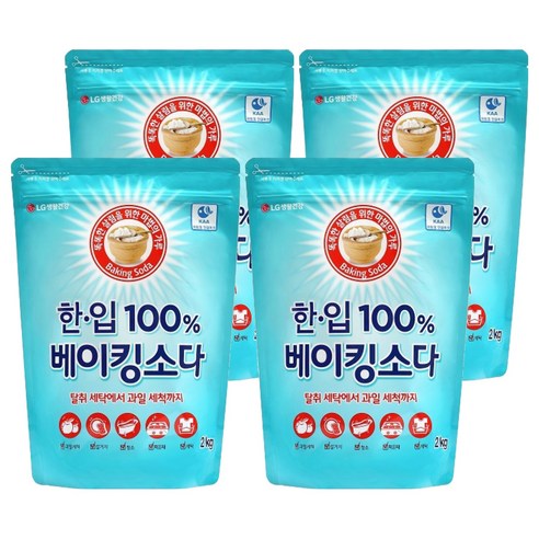 [비건라이프] 한입 베이킹소다 알파, 2kg, 4개