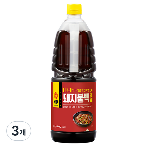 몽고식품 매콤 기사식당 맛집비법 돼지불백 양념, 2kg, 3개