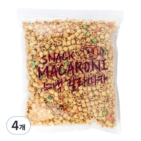 우리가스토리 마카로니 뻥튀기, 500g, 4개