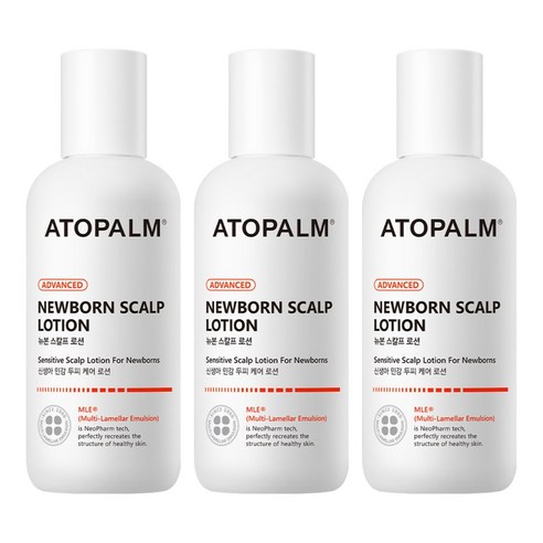 아토팜 유아용 뉴본 스칼프 로션, 100g, 3개
