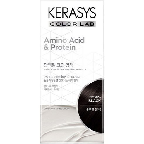 케라시스 단백질 크림 염모제 120g, 1개, 내추럴블랙