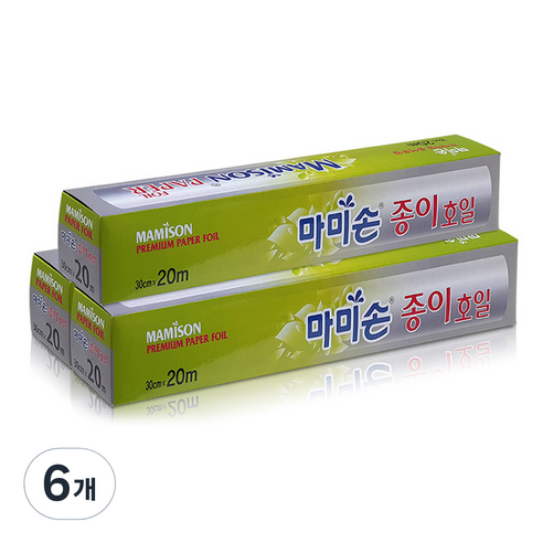 마미손 종이호일 30cm x 20m, 6개