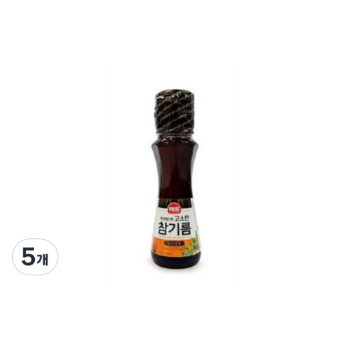 해표 고소한 참기름, 55ml, 5개