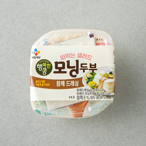 행복한콩 모닝두부 140g + 참깨 드레싱 10g, 150g, 1세트