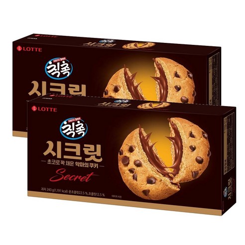 롯데제과 칙촉 시크릿, 240g, 2개