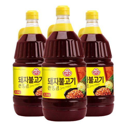 오뚜기 돼지불고기 양념, 2.1kg, 3개