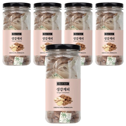 신선약초 생강계피차 삼각티백, 20개입, 5개