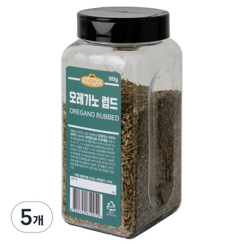ADDCOOK 오레가노, 60g, 5개