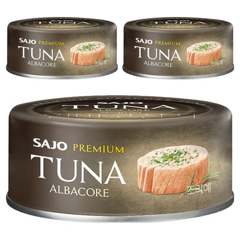 사조 프리미엄 알바코 참치, 100g, 3개