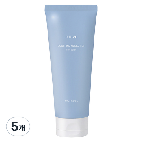 러베 유기농 수딩젤 로션, 5개, 150ml