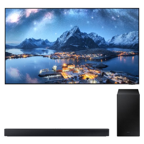 삼성전자 8K UHD Neo QLED TV + 사운드바 세트, 214cm(85인치), KQ85QND800FXKR, 벽걸이형 X HW-C450 (사운드바), 방문설치