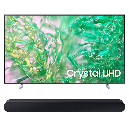 삼성전자 4K UHD Crystal TV + 사운드바 세트, 189cm(75인치), KU75UD8000FXKR, 스탠드형 X HW-S60D (사운드바), 방문설치