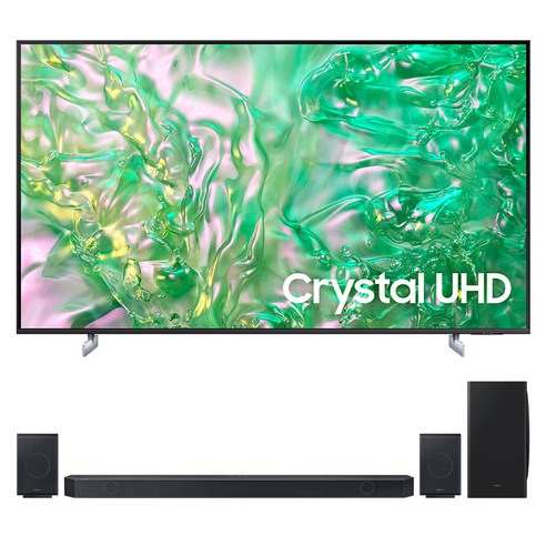 삼성전자 4K UHD Crystal TV + 사운드바 세트, 214cm(85인치), KU85UD8000FXKR, 스탠드형 X HW-930D (사운드바), 방문설치